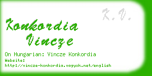 konkordia vincze business card